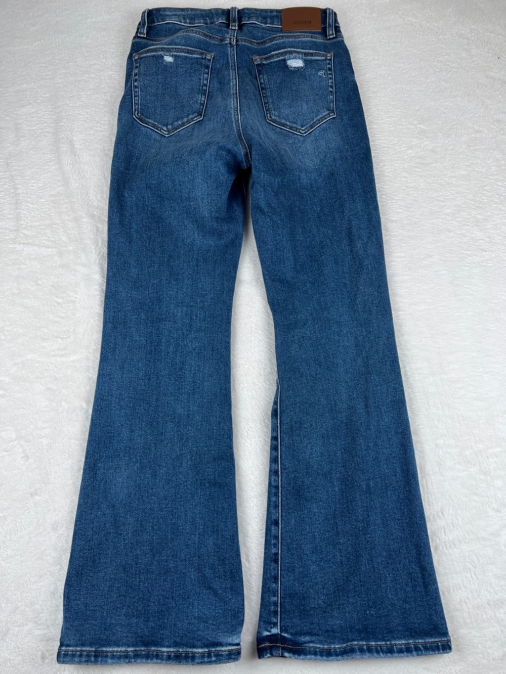 Hidden Jeans High Rise Flare Medium Wash Stretch Denim Size 29 - Picture 3 of 4